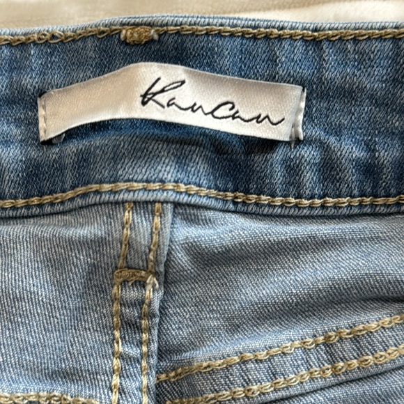 KanCan Frayed Hem Distressed Jean Shorts Light Blue 9/28 - Picture 7 of 10